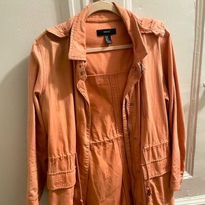 Forever 21 Cargo Utility Jacket Pink